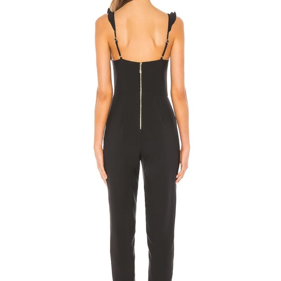 NBD x Naven Revolve Black Ruffle Serena Jumpsuit - Picture 3 of 7